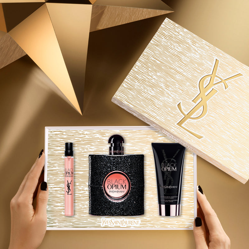 COFFRET - XMAS25 - YSL - BLACK OPIUM - EDP 90ML+ EDP 10ML+ BL 50ML