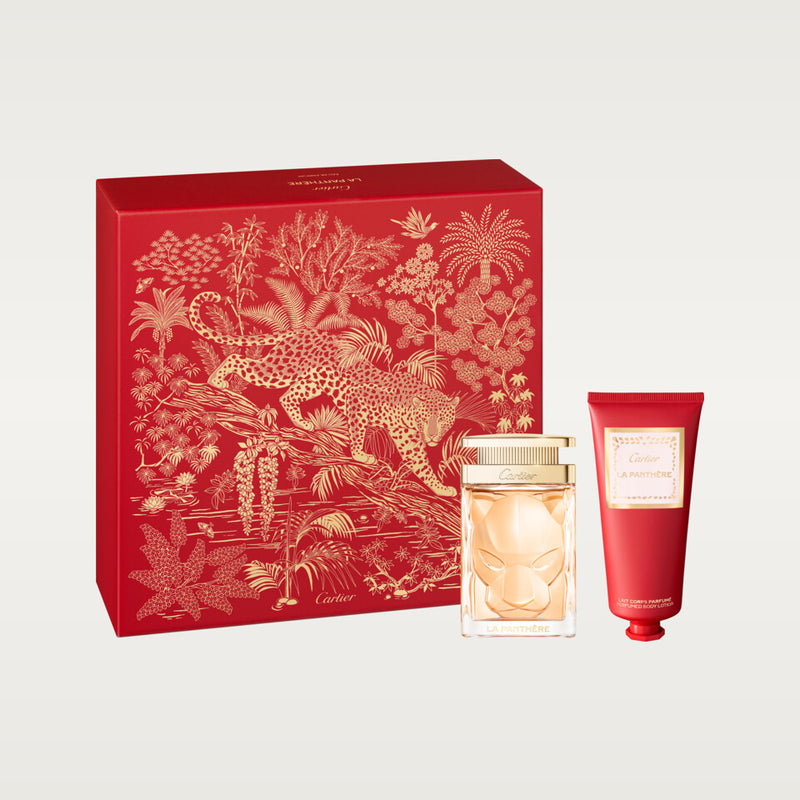 COFFRET - CARTIER - LA PANTHERE EDP 100ML + 10ML+BODY LOTION