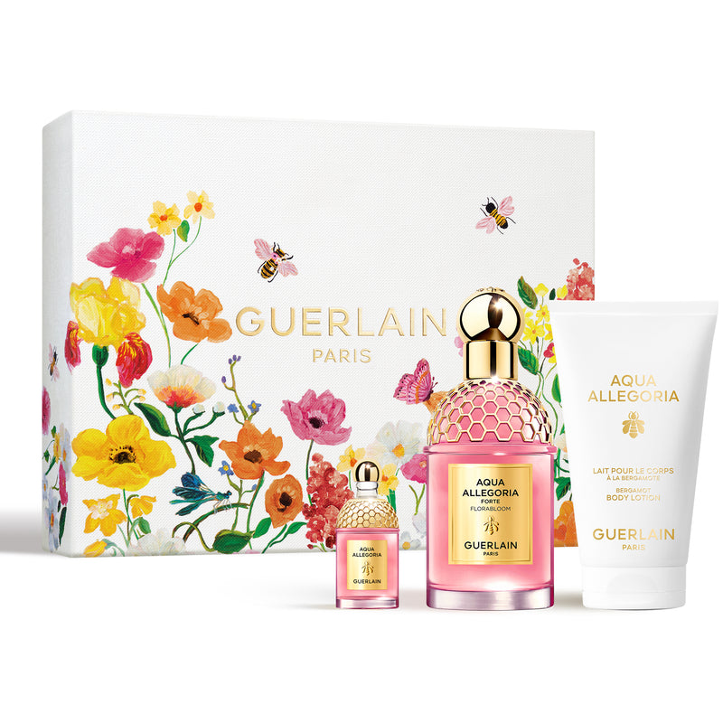 COFFRET - GUERLAIN - AQUA FLORABLOOM 25 EDP M/DAY SET 75 ML + BODY LOTION
