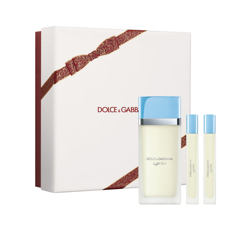 COFFRET XMAS25 - DOLCE&GABBANA - LIGHT BLUE EDT 50ML+TRAVEL SPRAY 10ML+TRAVEL SPRAY 10ML