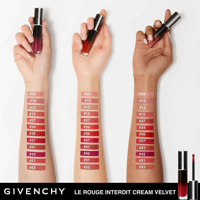 GIVENCHY - Le Rouge Interdit Cream Velvet - Rouge à lèvres mat longue tenue