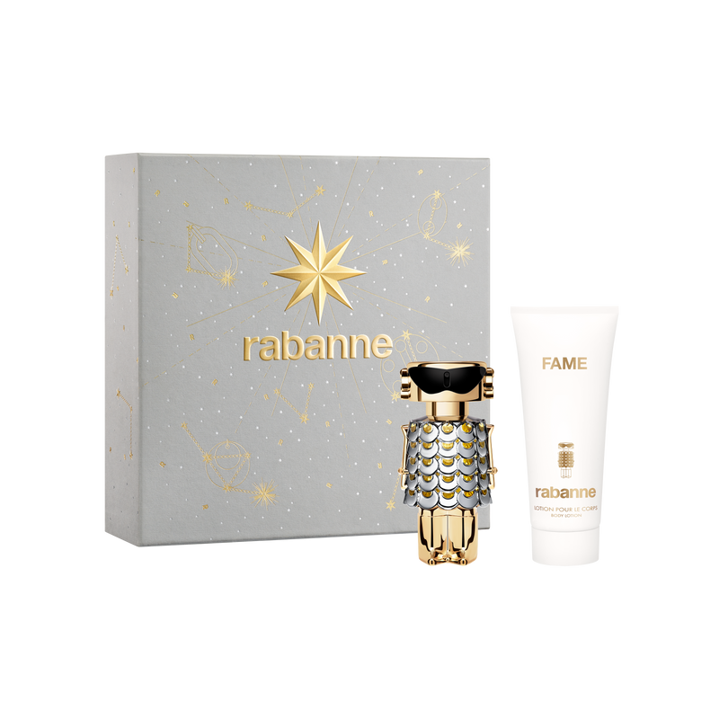 COFFRET XMAS25 - RABANNE - FAME EDP50 + BL100 HD25