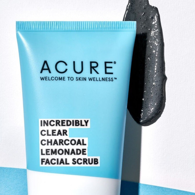 ACURE - Incredibly clear charcoal lemonade facial scrub-118ml