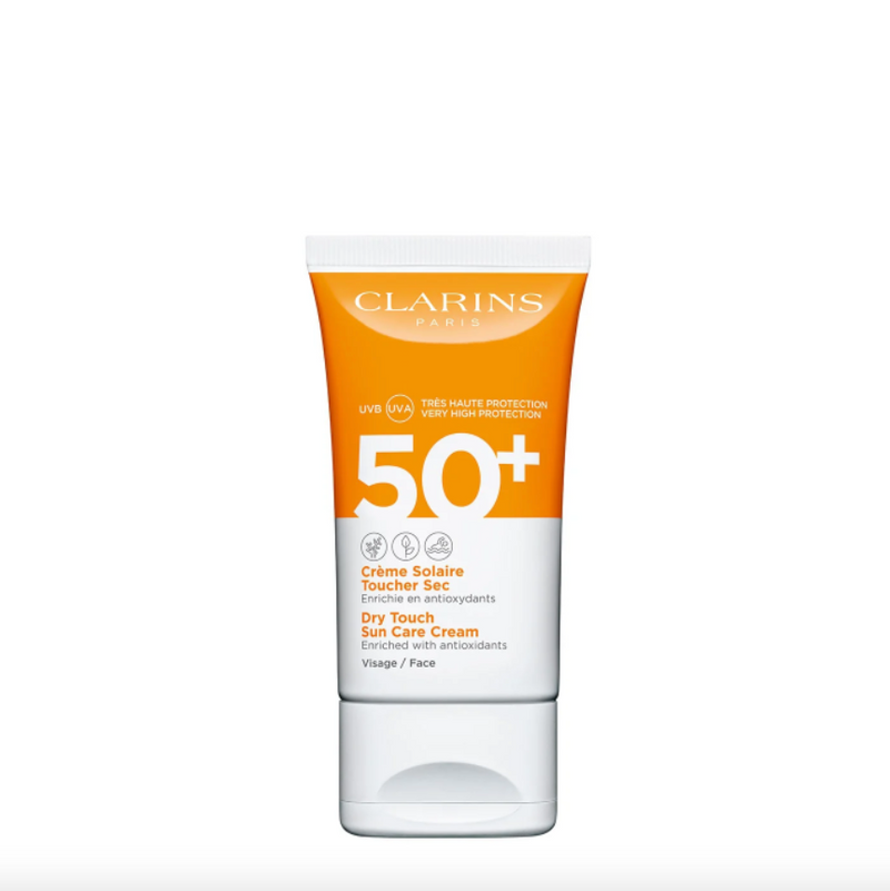 CLARINS - Crème Solaire Toucher Sec Visage UVA/UVB 50+